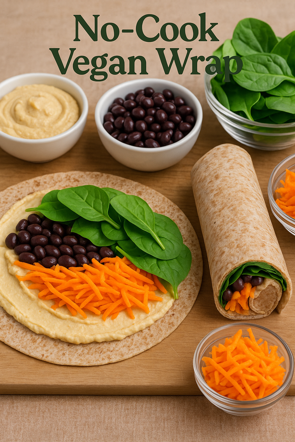 No cook vegan wrap