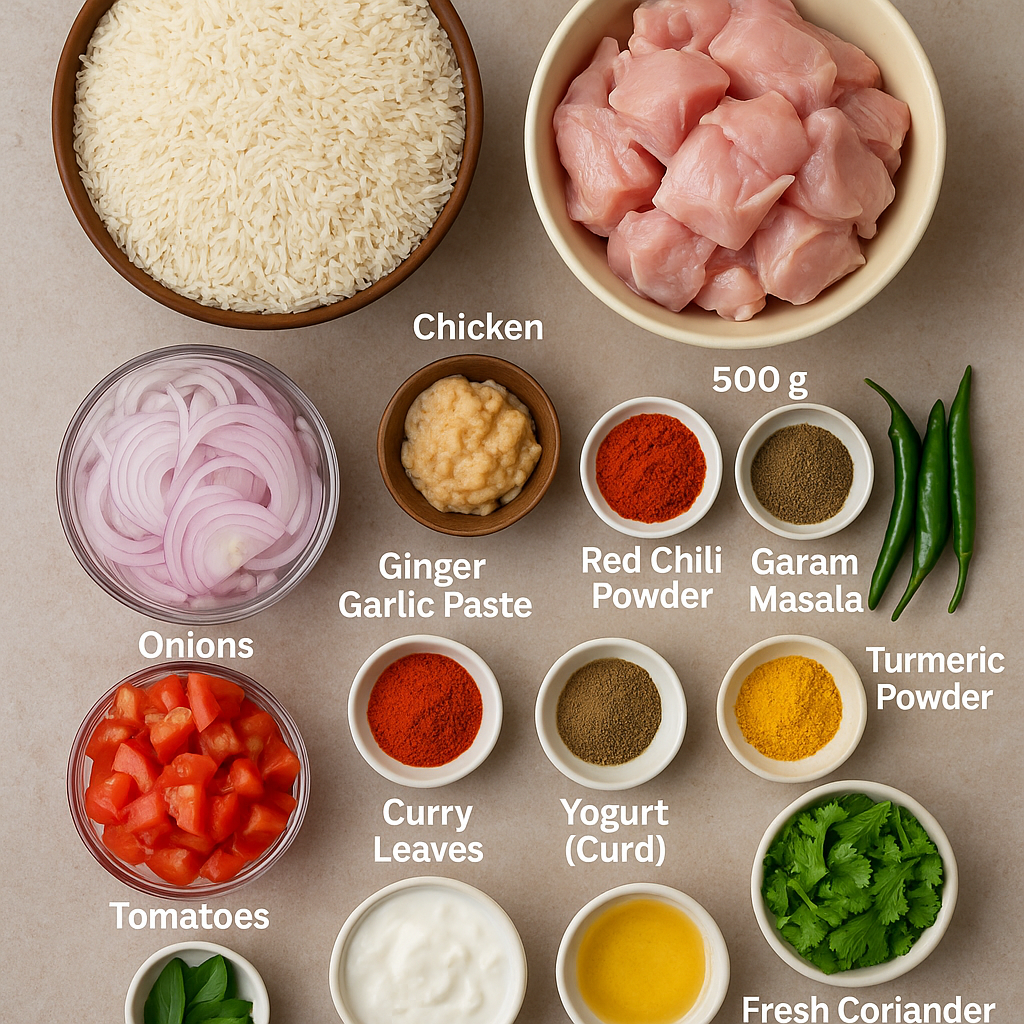 Vijayawada Chicken Biryani Recipe – Fiery Andhra-Style Biryani