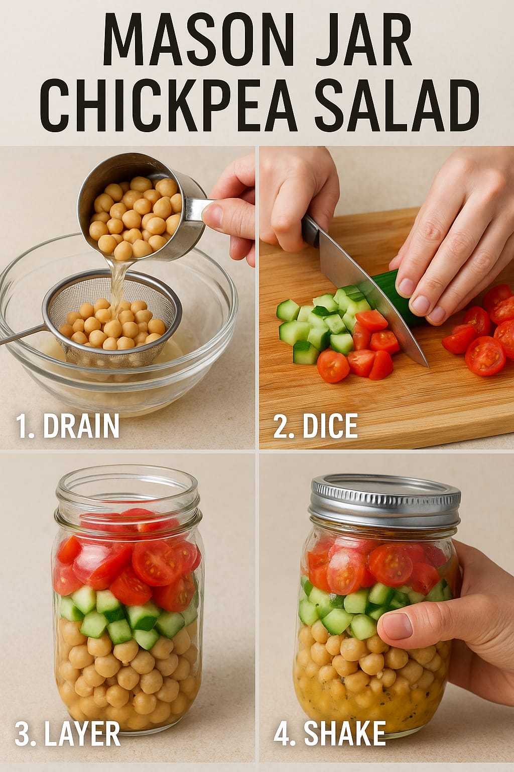 jar chickpea salad